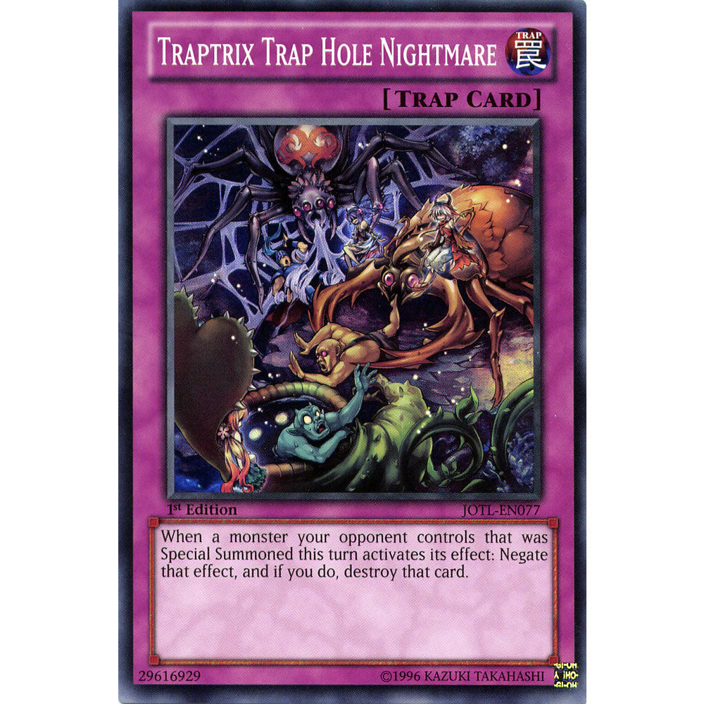 Traptrix Trap Hole Nightmare JOTL-EN077 Yu-Gi-Oh! Card from the Judgment of the Light Set