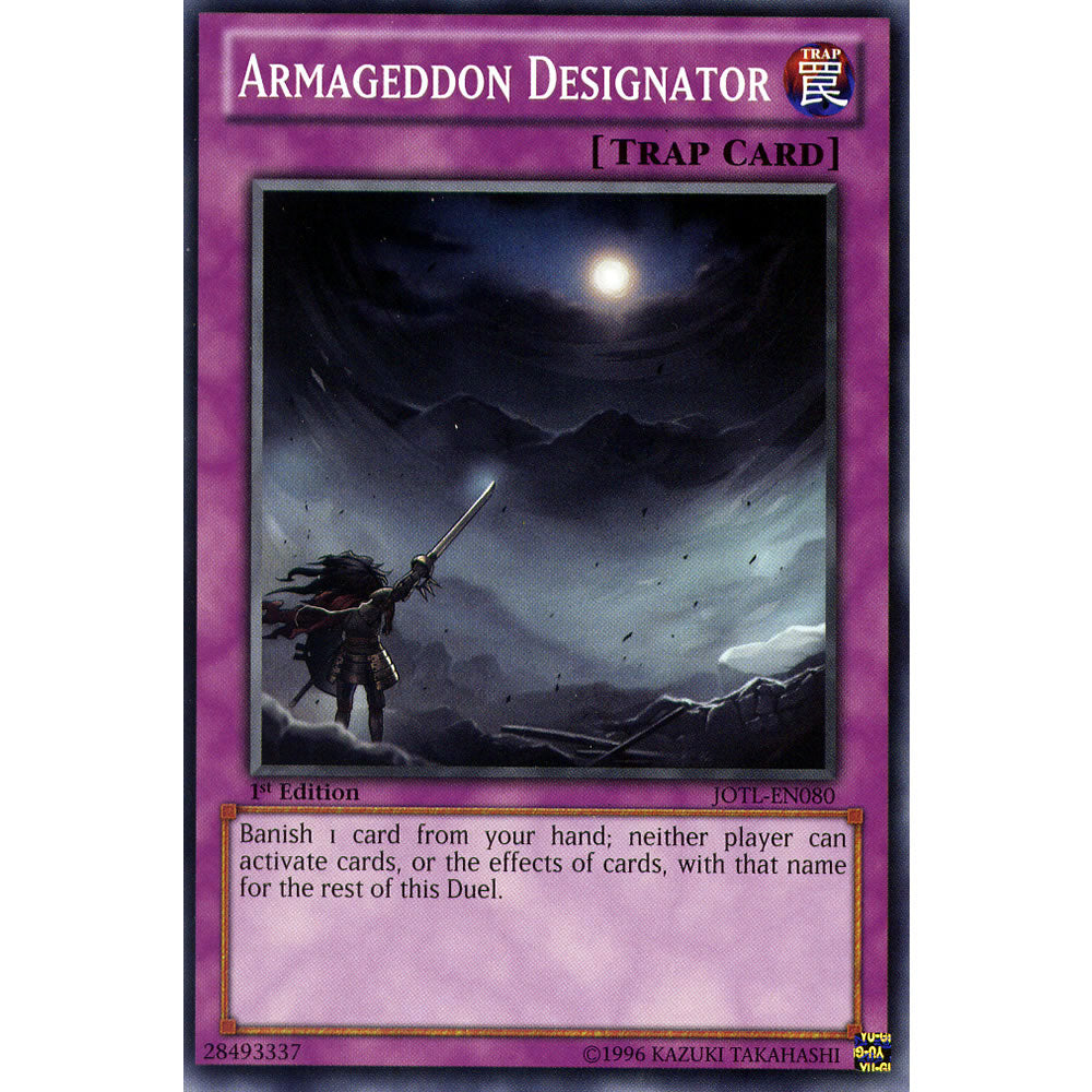 Armageddon Designator JOTL-EN080 Yu-Gi-Oh! Card from the Judgment of the Light Set