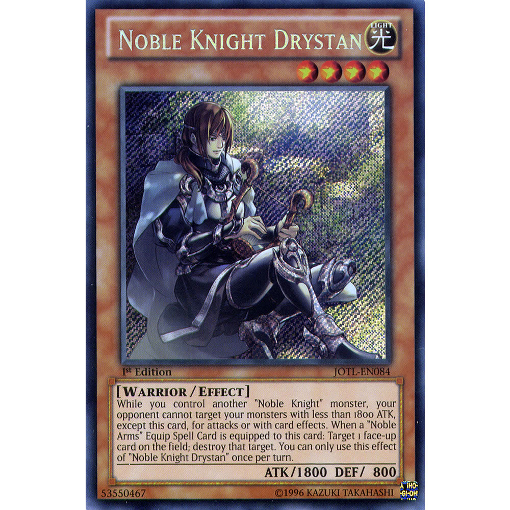 Noble Knight Drystan JOTL-EN084 Yu-Gi-Oh! Card from the Judgment of the Light Set