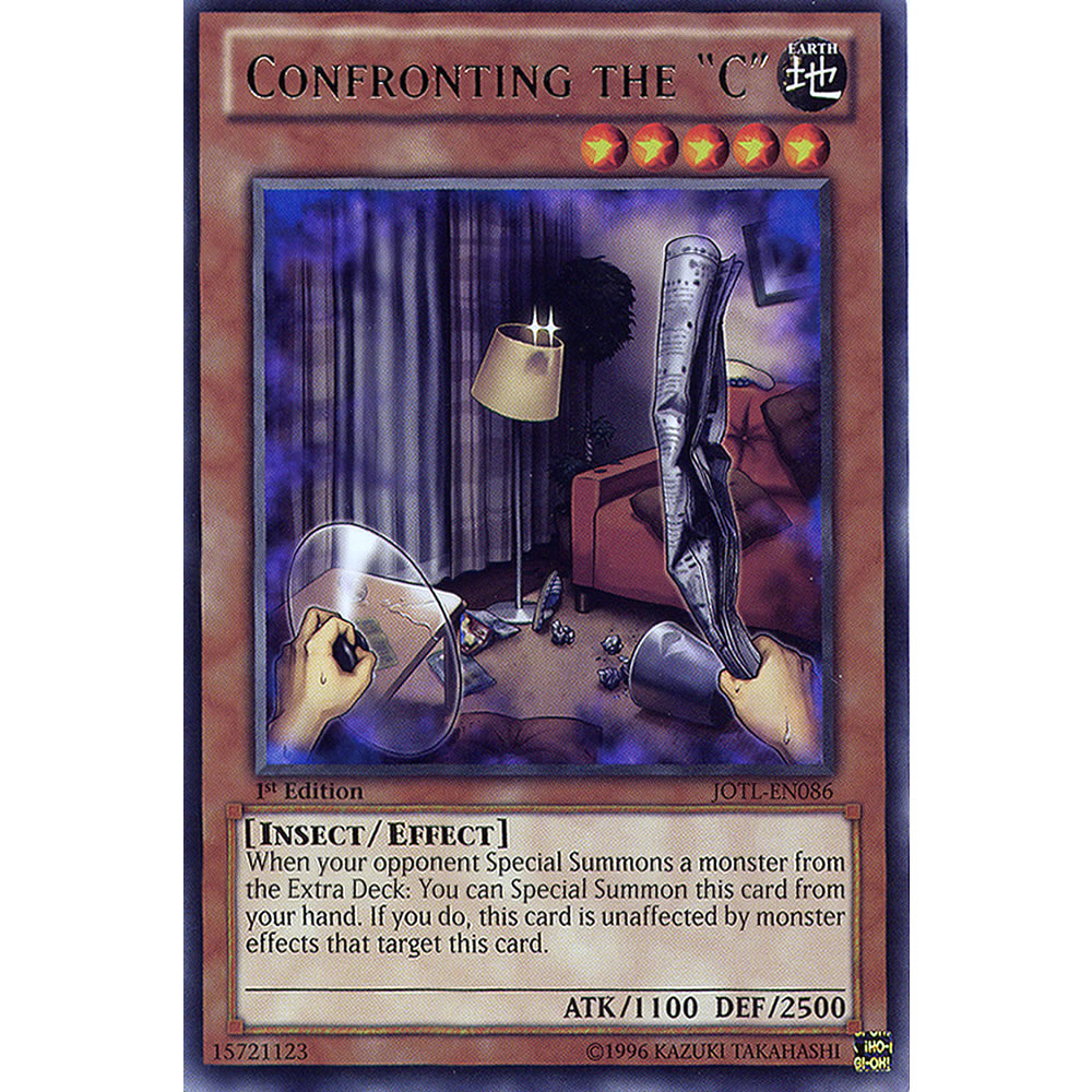 Confronting the "C" JOTL-EN086 Yu-Gi-Oh! Card from the Judgment of the Light Set