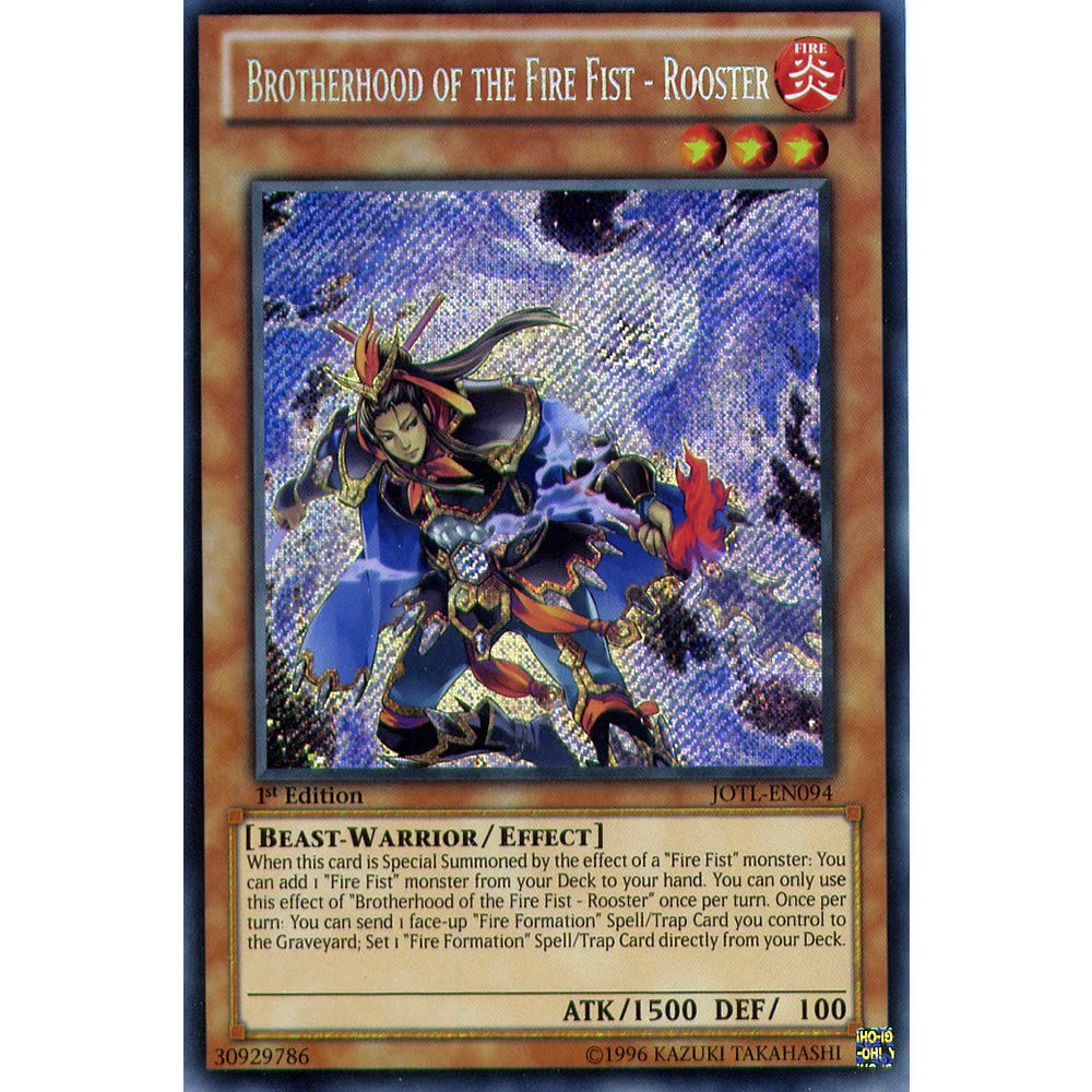 Brotherhood of the Fire Fist - Rooster JOTL-EN094 Yu-Gi-Oh! Card from the Judgment of the Light Set
