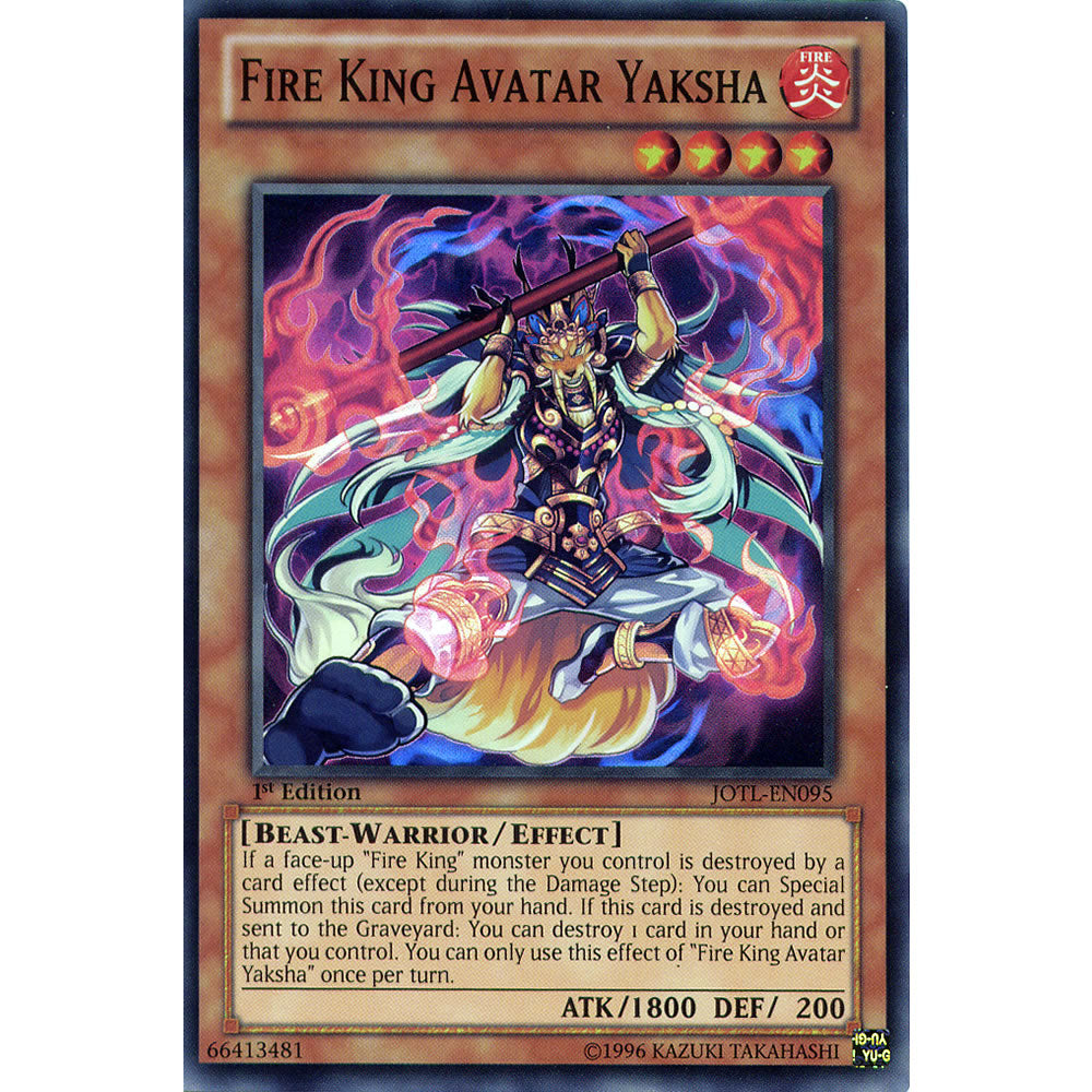 Fire King Avatar Yaksha JOTL-EN095 Yu-Gi-Oh! Card from the Judgment of the Light Set