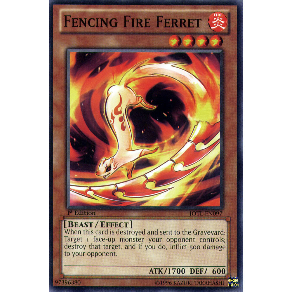Fencing Fire Ferret JOTL-EN097 Yu-Gi-Oh! Card from the Judgment of the Light Set