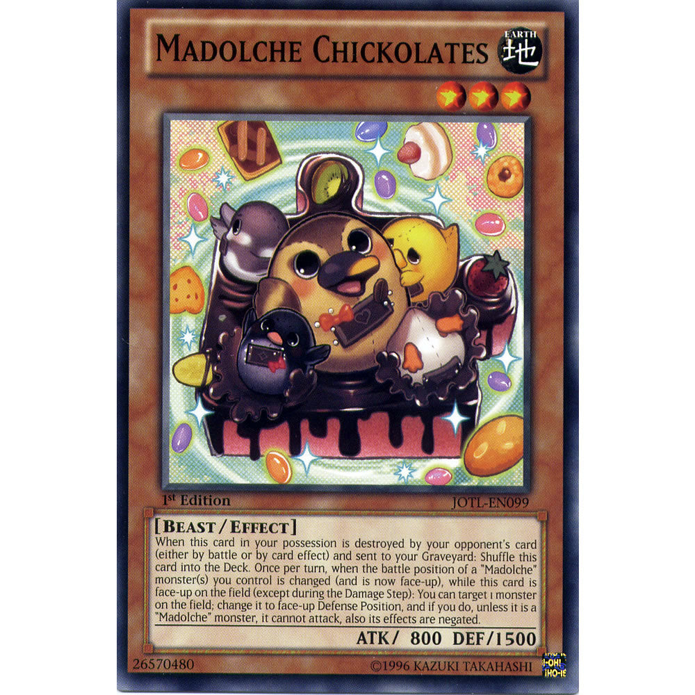 Madolche Chickolates JOTL-EN099 Yu-Gi-Oh! Card from the Judgment of the Light Set