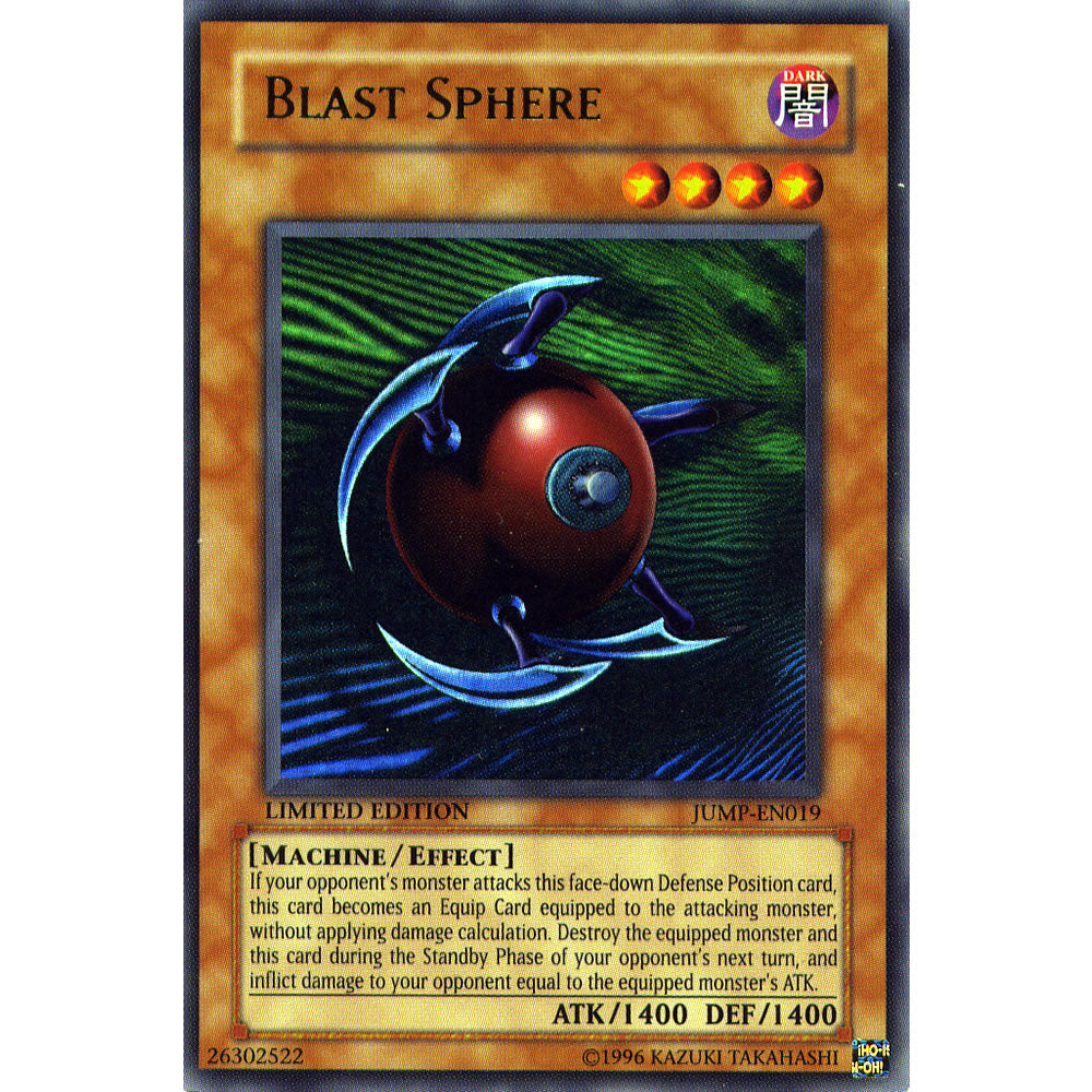 Blast Sphere JUMP-EN019 Yu-Gi-Oh! Card from the Shonen Jump Set
