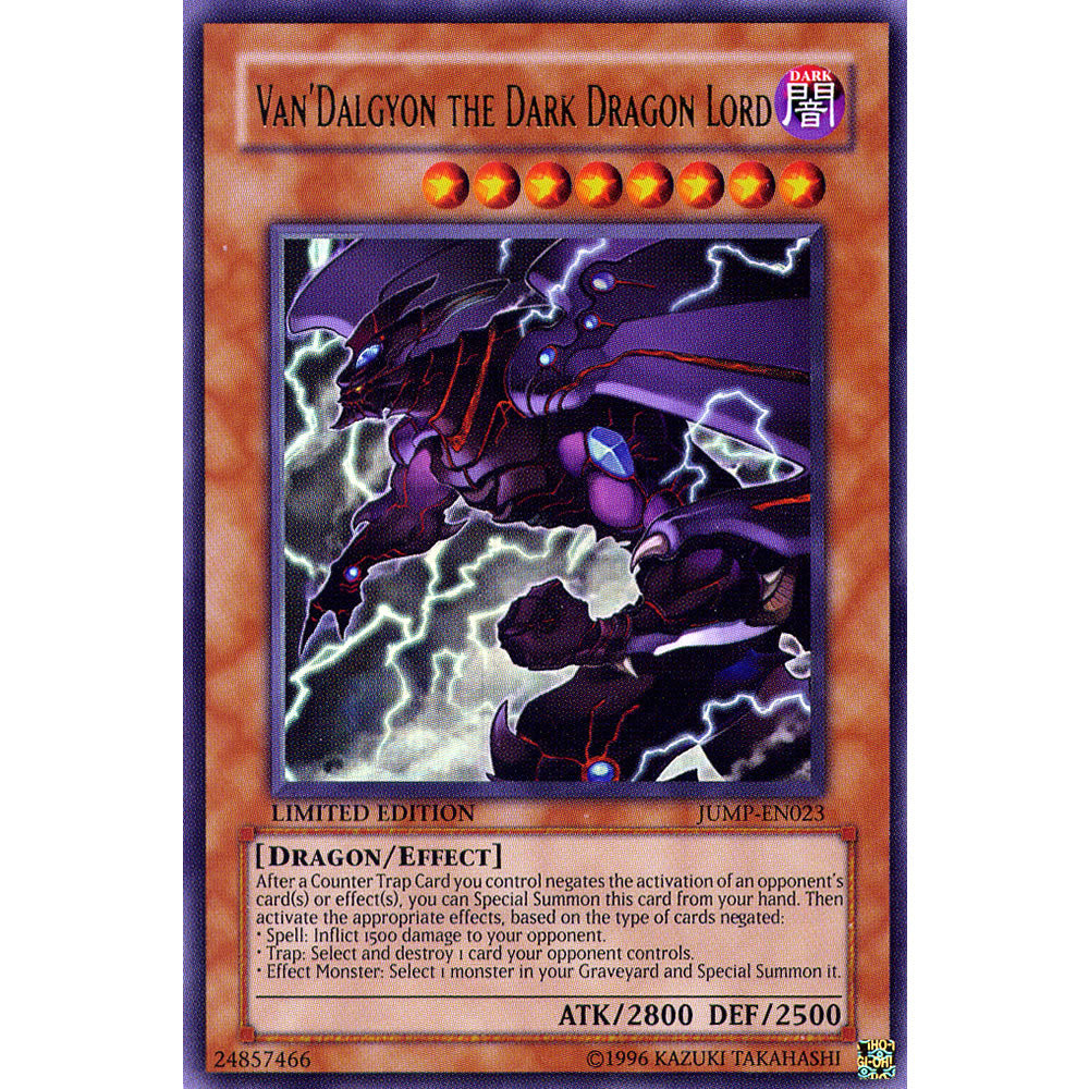 Van'Dalgyon the Dark Dragon Lord JUMP-EN023 Yu-Gi-Oh! Card from the Shonen Jump Set