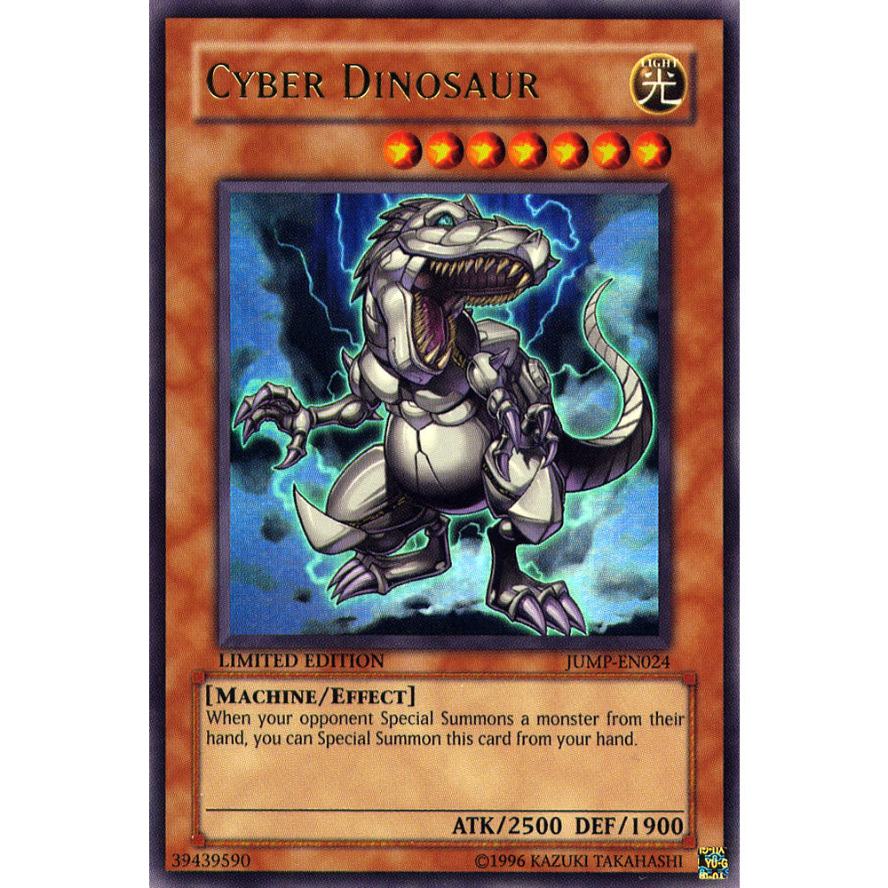 Cyber Dinosaur JUMP-EN024 Yu-Gi-Oh! Card from the Shonen Jump Set