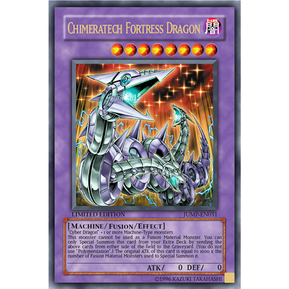 Chimeratech Fortress Dragon JUMP-EN031 Yu-Gi-Oh! Card from the Shonen Jump Set