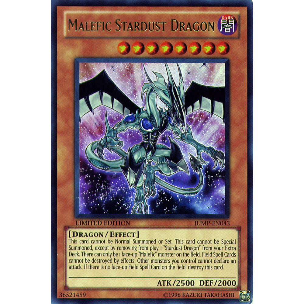 Malefic Stardust Dragon JUMP-EN043 Yu-Gi-Oh! Card from the Shonen Jump Set