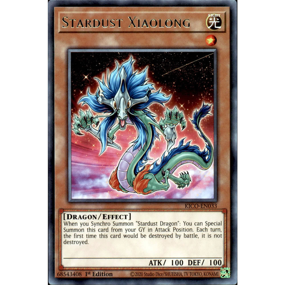 Stardust Xiaolong KICO-EN033 Yu-Gi-Oh! Card from the King's Court Set