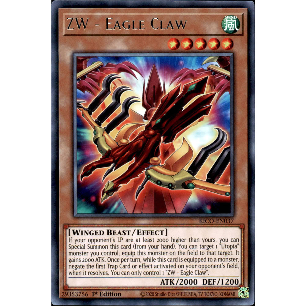 ZW - Eagle Claw KICO-EN037 Yu-Gi-Oh! Card from the King's Court Set