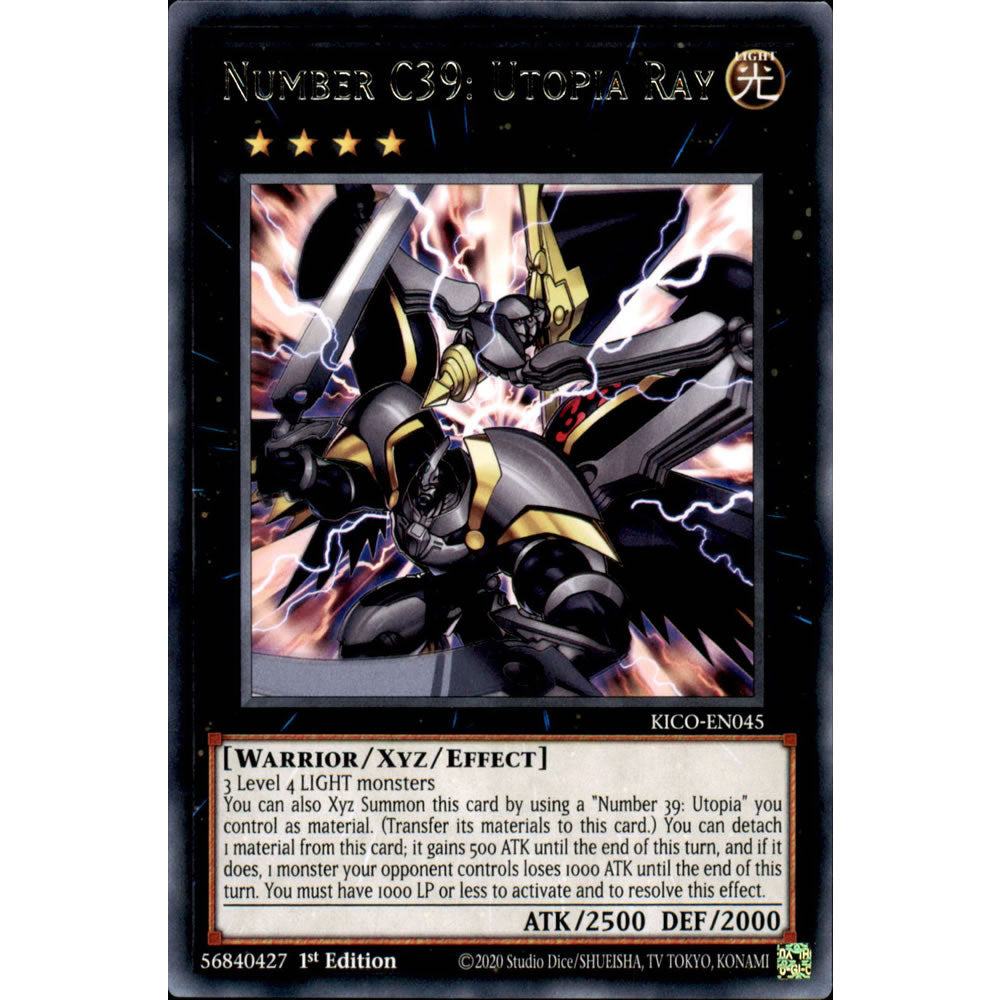 Number C39: Utopia Ray KICO-EN045 Yu-Gi-Oh! Card from the King's Court Set