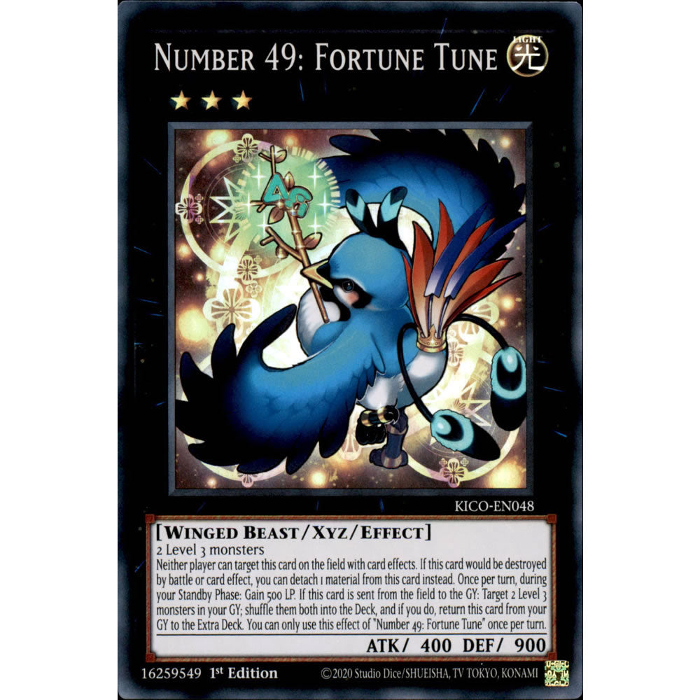 Number 49: Fortune Tune KICO-EN048 Yu-Gi-Oh! Card from the King's Court Set