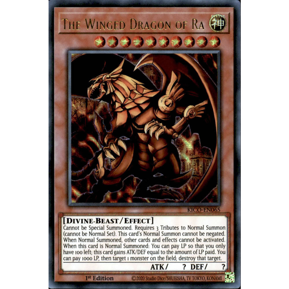 The Winged Dragon of Ra KICO-EN065 Yu-Gi-Oh! Card from the King's Court Set