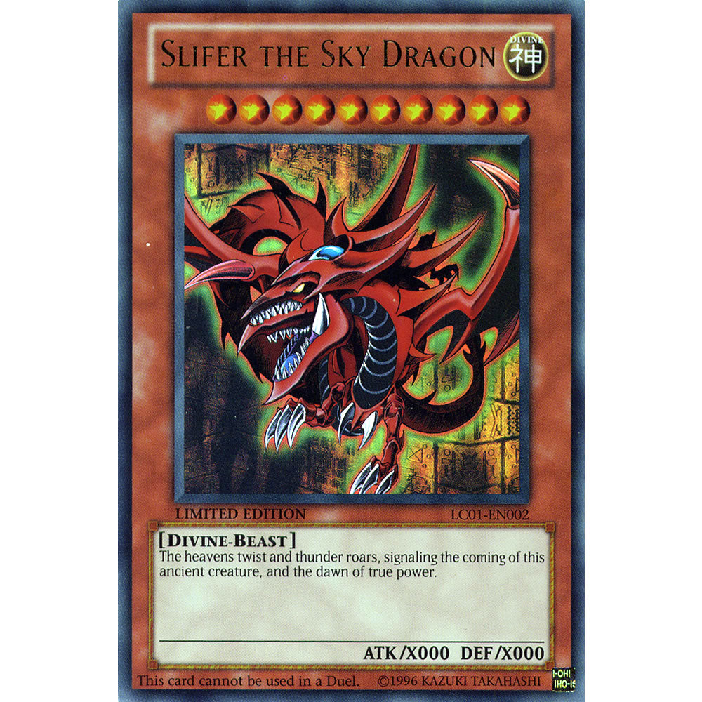 Slifer The Sky Dragon LC01-EN002 Yu-Gi-Oh! Card from the Legendary Collection Set
