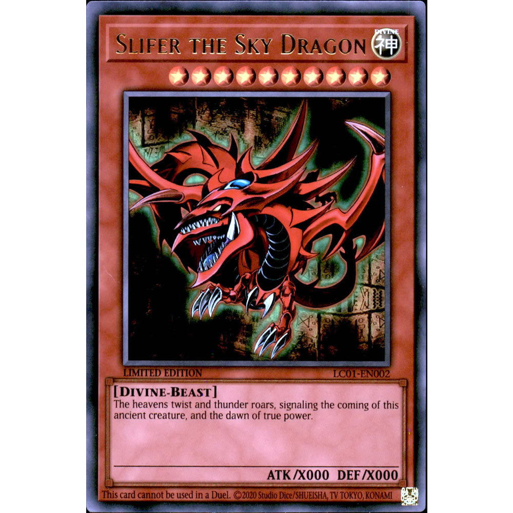 Slifer The Sky Dragon LC01-EN002 Yu-Gi-Oh! Card from the Legendary Collection Set