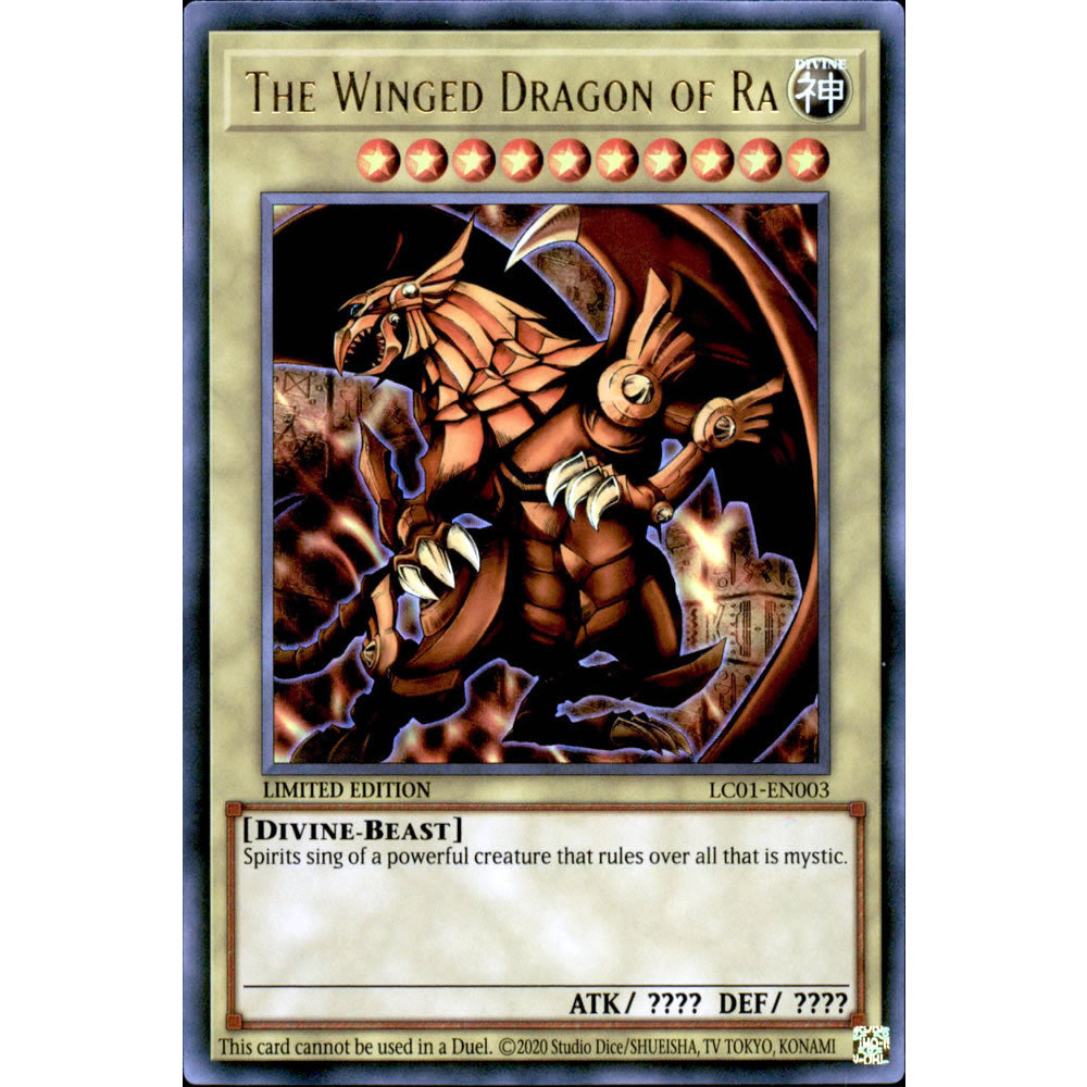 The Winged Dragon Of Ra LC01-EN003 Yu-Gi-Oh! Card from the Legendary Collection Set