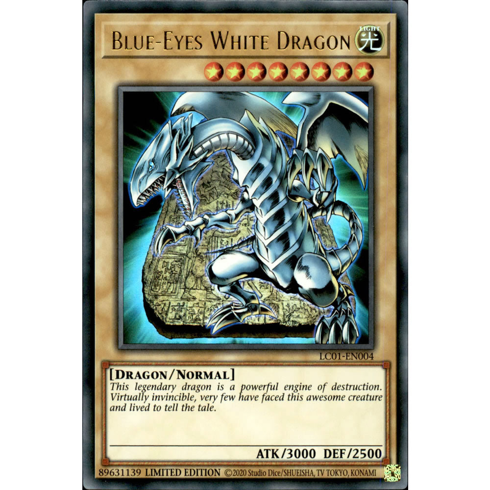 Blue-Eyes White Dragon LC01-EN004 Yu-Gi-Oh! Card from the Legendary Collection Set