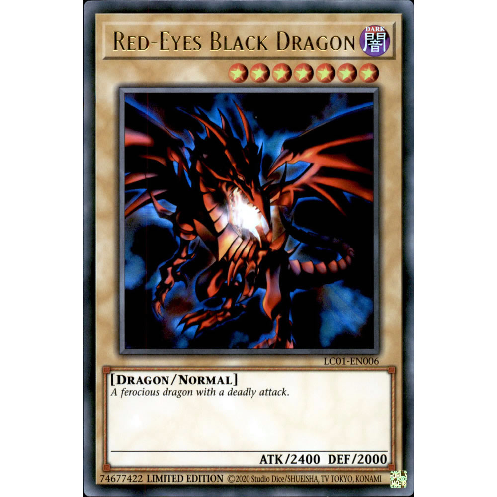 Red-Eyes B. Dragon LC01-EN006 Yu-Gi-Oh! Card from the Legendary Collection Set
