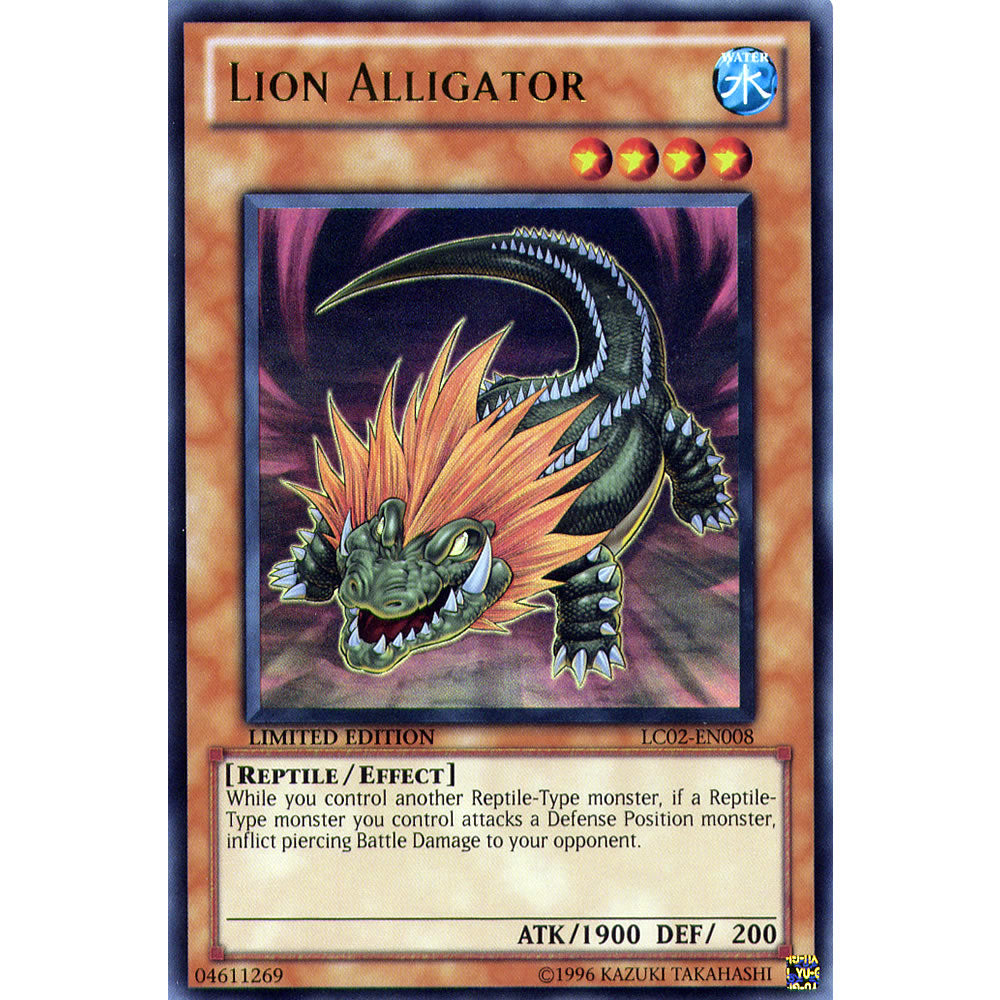 Lion Alligator LC02-EN008 Yu-Gi-Oh! Card from the Legendary Collection 2: The Duel Academy Years Mega Pack Set