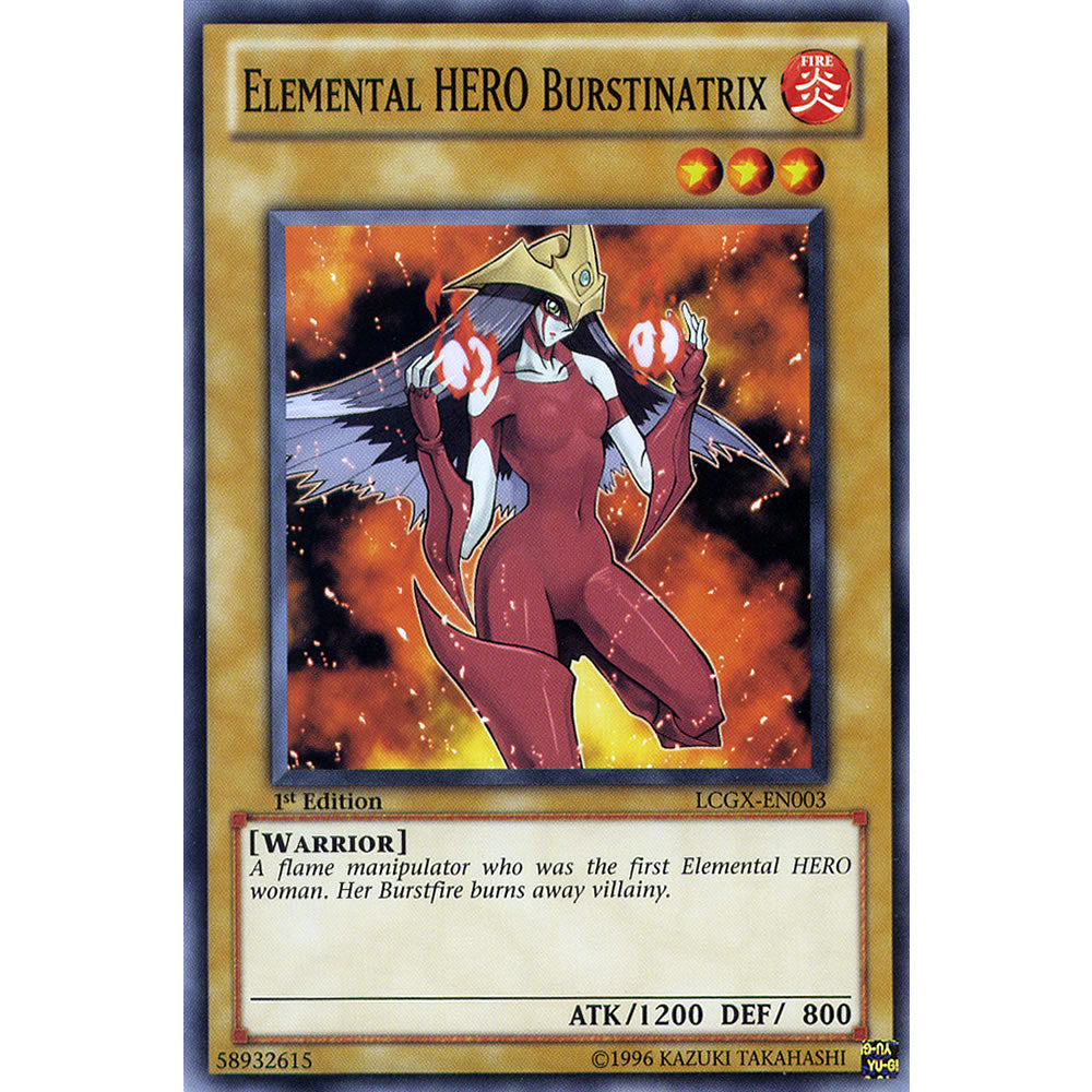 Elemental Hero Burstinatrix LCGX-EN003 Yu-Gi-Oh! Card from the Legendary Collection 2: The Duel Academy Years Mega Pack Set