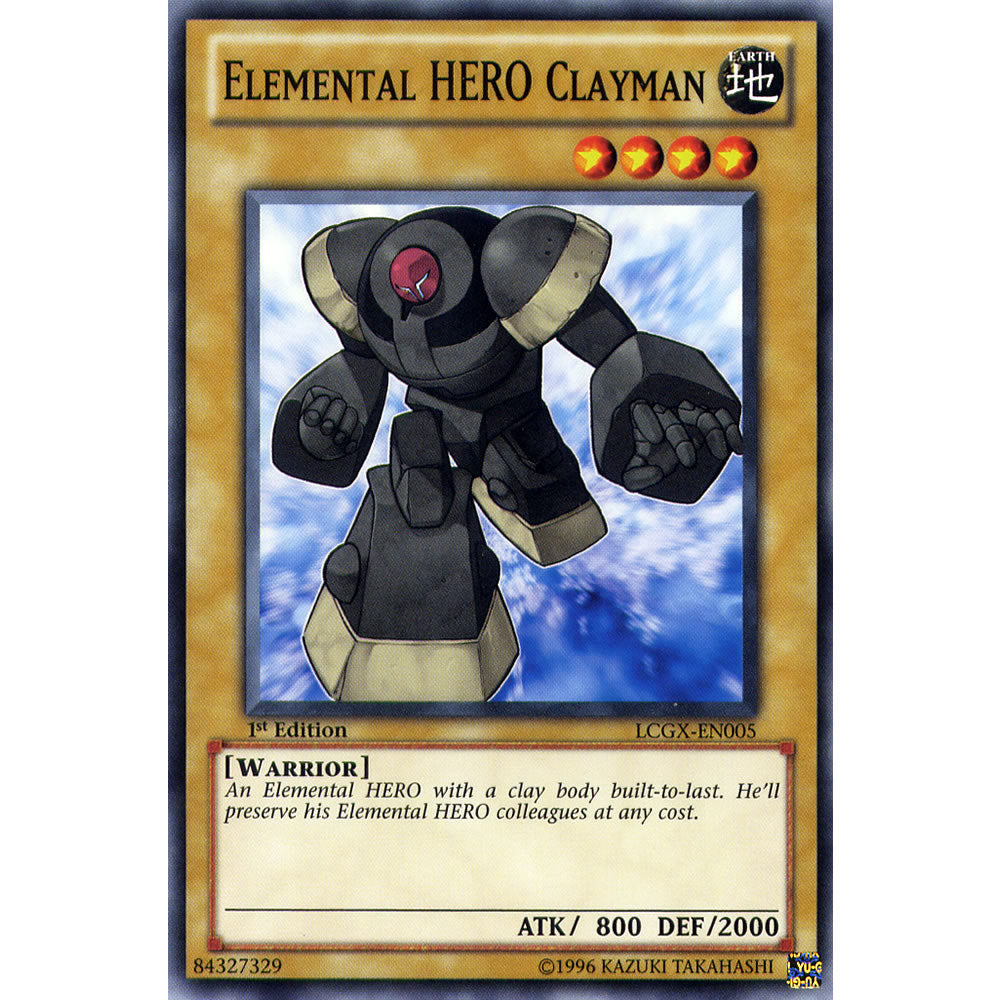 Elemental Hero Clayman LCGX-EN005 Yu-Gi-Oh! Card from the Legendary Collection 2: The Duel Academy Years Mega Pack Set