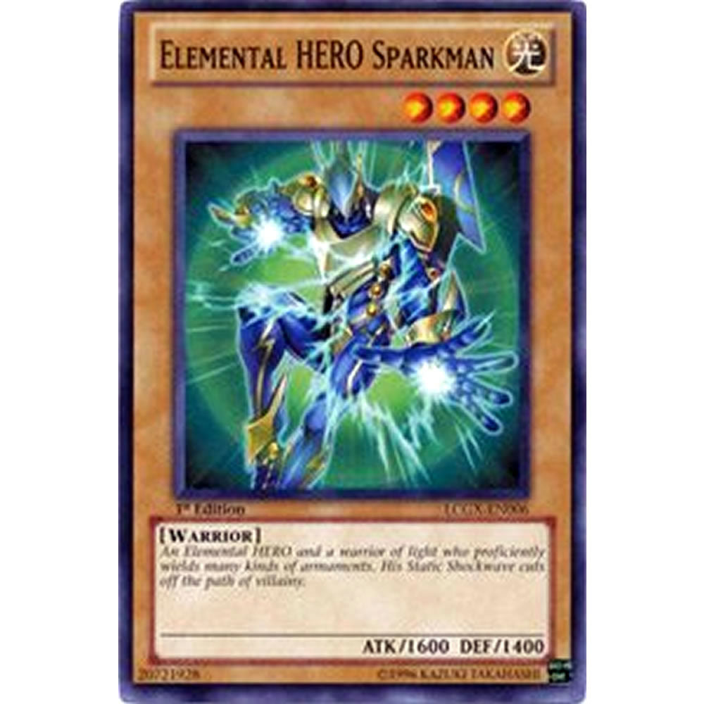 Elemental Hero Sparkman LCGX-EN006 Yu-Gi-Oh! Card from the Legendary Collection 2: The Duel Academy Years Mega Pack Set