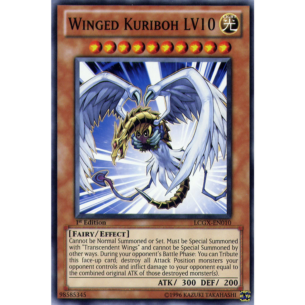 Winged Kuriboh LV10 LCGX-EN010 Yu-Gi-Oh! Card from the Legendary Collection 2: The Duel Academy Years Mega Pack Set