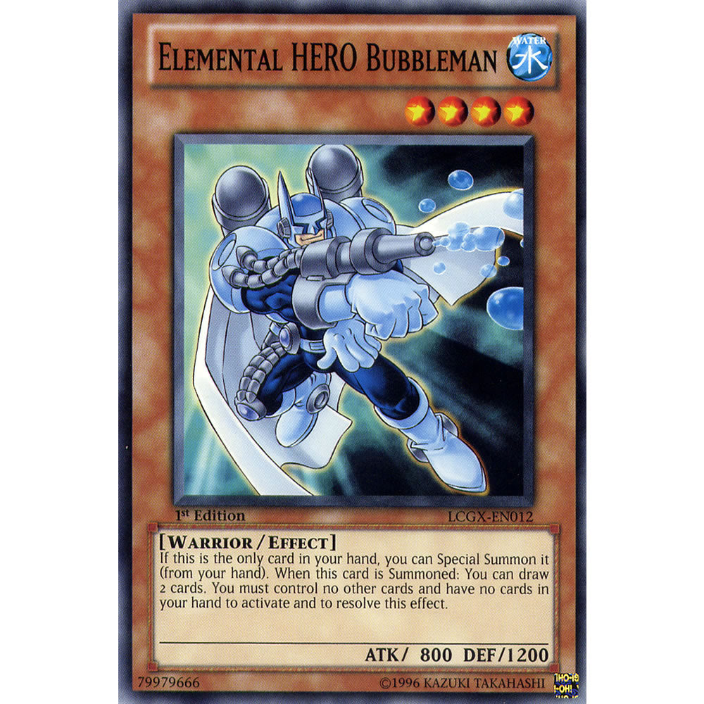 Elemental Hero Bubbleman LCGX-EN012 Yu-Gi-Oh! Card from the Legendary Collection 2: The Duel Academy Years Mega Pack Set