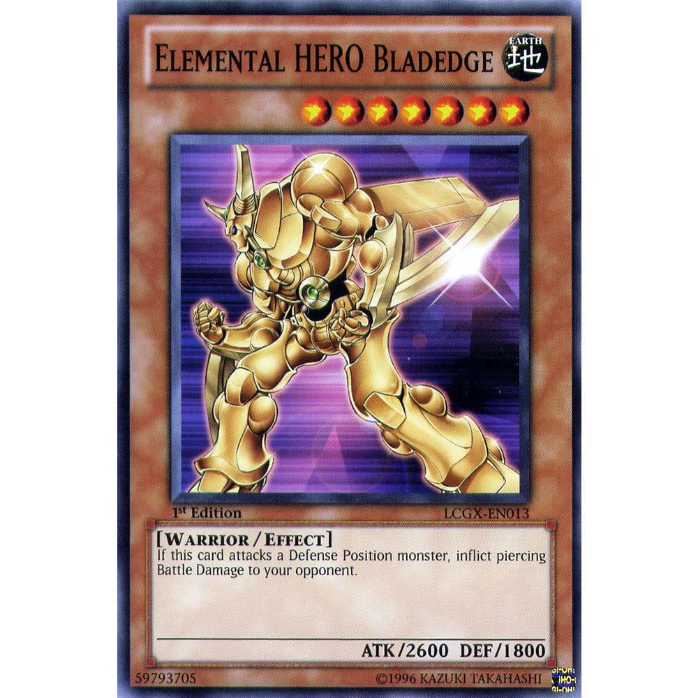 Elemental Hero Bladedge LCGX-EN013 Yu-Gi-Oh! Card from the Legendary Collection 2: The Duel Academy Years Mega Pack Set