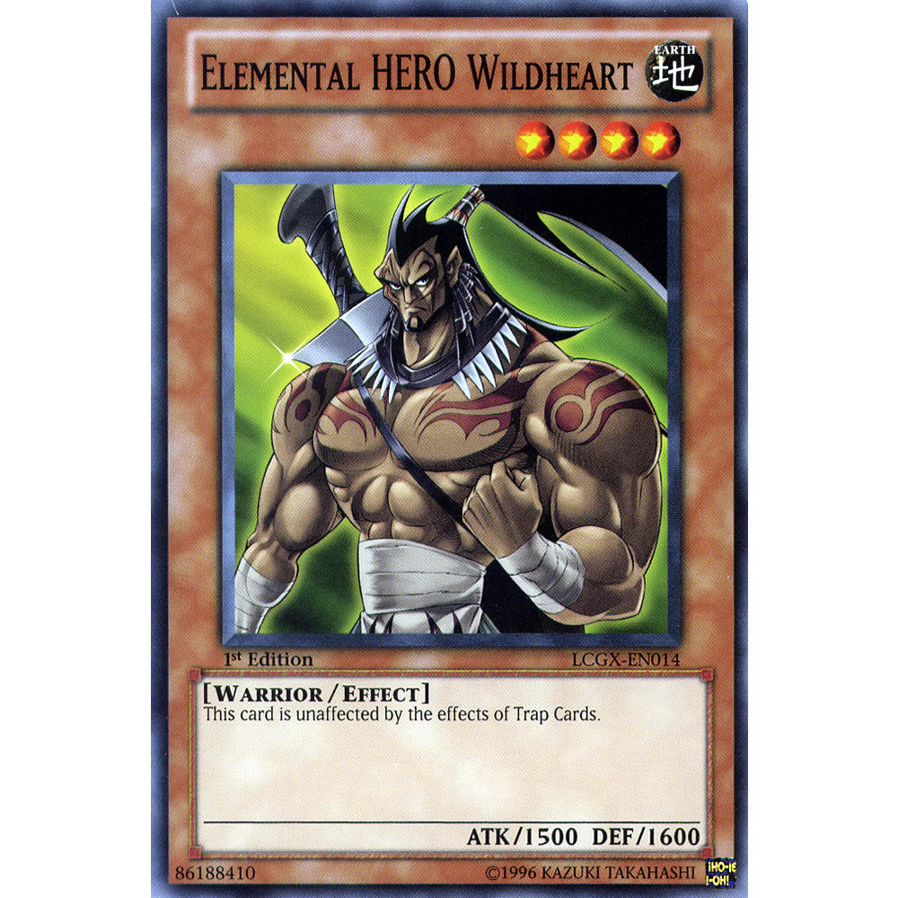 Elemental Hero Wildheart LCGX-EN014 Yu-Gi-Oh! Card from the Legendary Collection 2: The Duel Academy Years Mega Pack Set