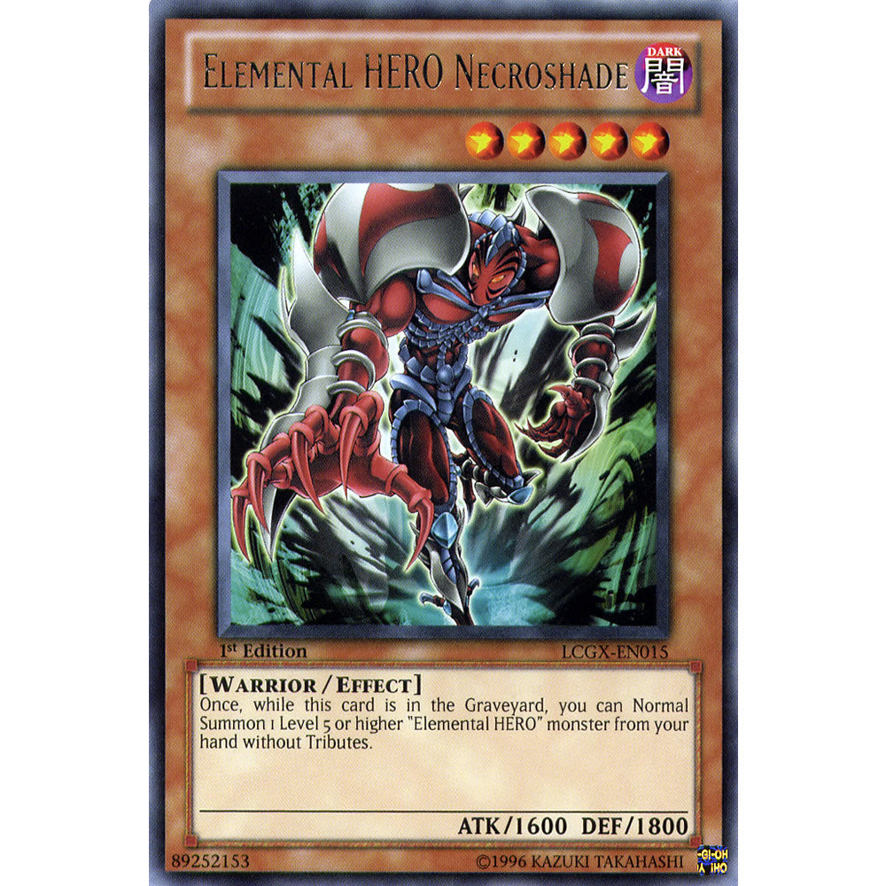 Elemental Hero Necroshade LCGX-EN015 Yu-Gi-Oh! Card from the Legendary Collection 2: The Duel Academy Years Mega Pack Set