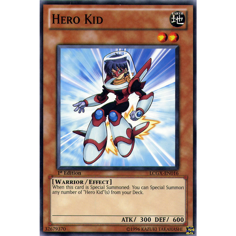 Hero Kid LCGX-EN016 Yu-Gi-Oh! Card from the Legendary Collection 2: The Duel Academy Years Mega Pack Set