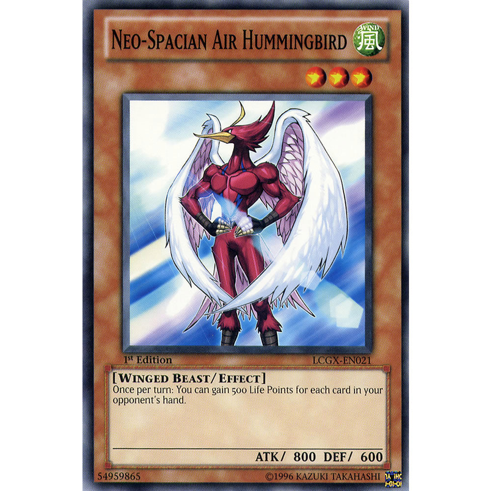 Neo - Spacian Air Hummingbird LCGX-EN021 Yu-Gi-Oh! Card from the Legendary Collection 2: The Duel Academy Years Mega Pack Set