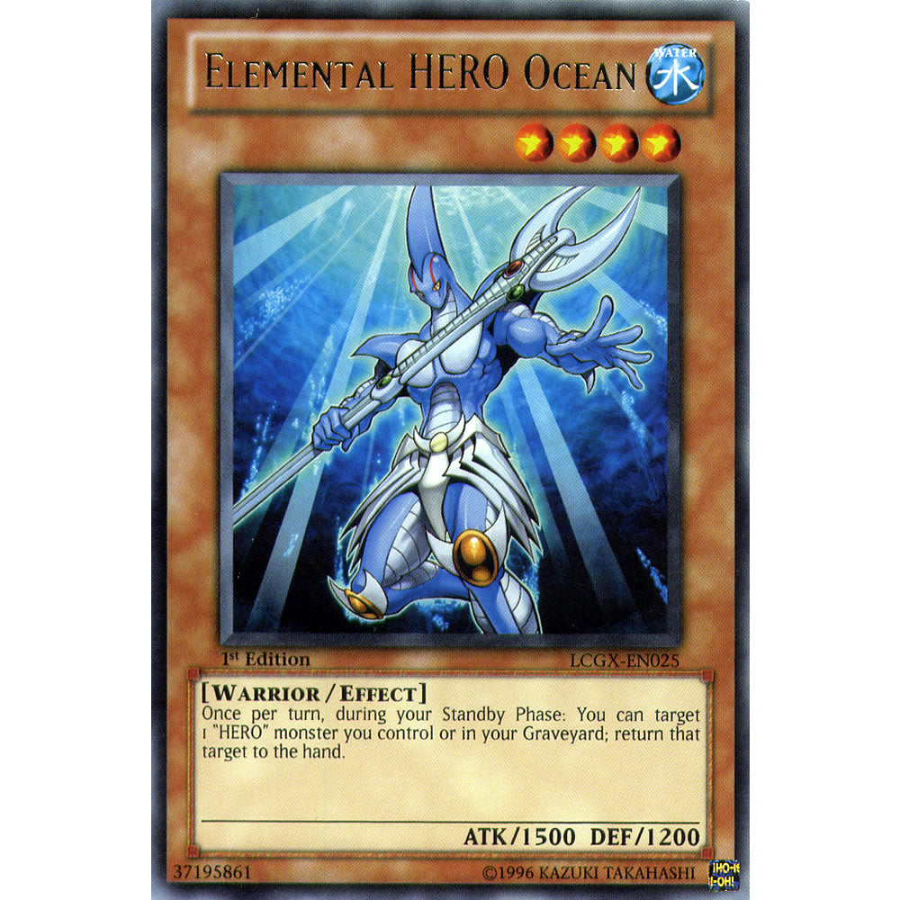 Elemental Hero Ocean LCGX-EN025 Yu-Gi-Oh! Card from the Legendary Collection 2: The Duel Academy Years Mega Pack Set