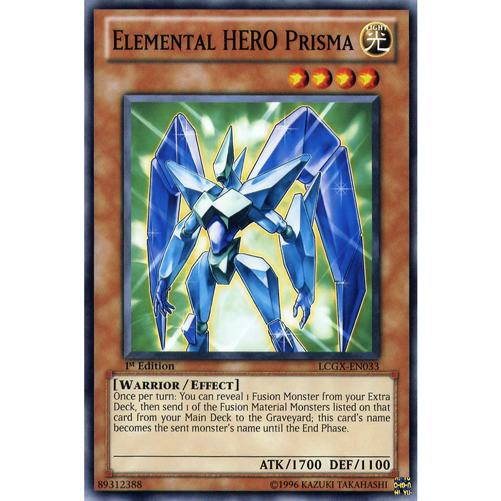 Elemental Hero Prisma LCGX-EN033 Yu-Gi-Oh! Card from the Legendary Collection 2: The Duel Academy Years Mega Pack Set