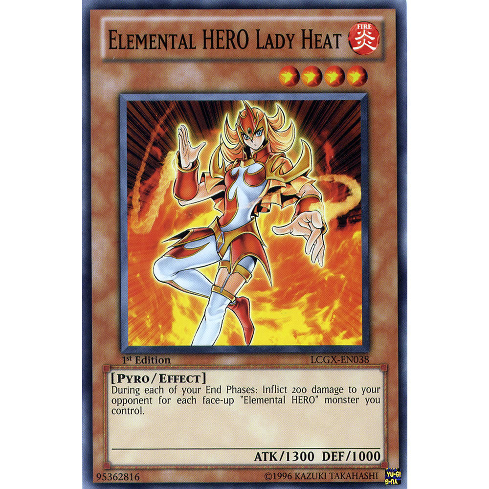 Elemental Hero Lady Heat LCGX-EN038 Yu-Gi-Oh! Card from the Legendary Collection 2: The Duel Academy Years Mega Pack Set
