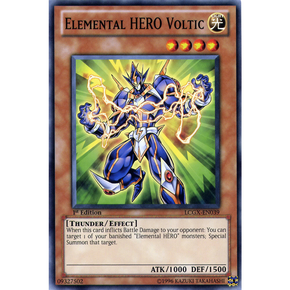 Elemental Hero Voltic LCGX-EN039 Yu-Gi-Oh! Card from the Legendary Collection 2: The Duel Academy Years Mega Pack Set