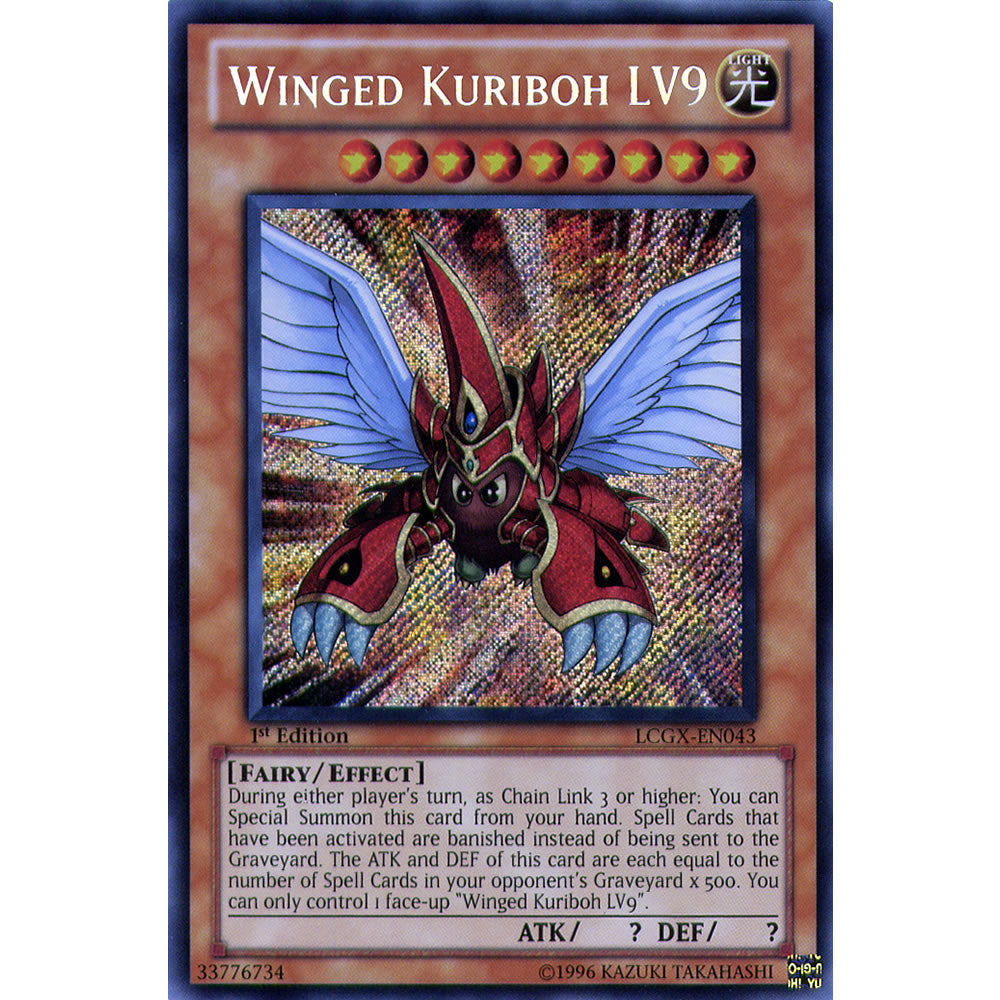 Winged Kuriboh LV9 LCGX-EN043 Yu-Gi-Oh! Card from the Legendary Collection 2: The Duel Academy Years Mega Pack Set