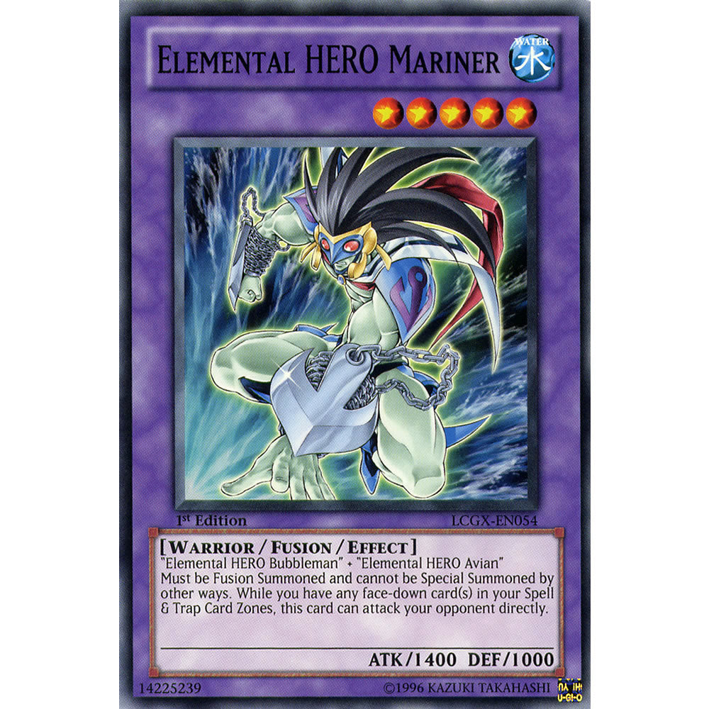 Elemental Hero Mariner LCGX-EN054 Yu-Gi-Oh! Card from the Legendary Collection 2: The Duel Academy Years Mega Pack Set