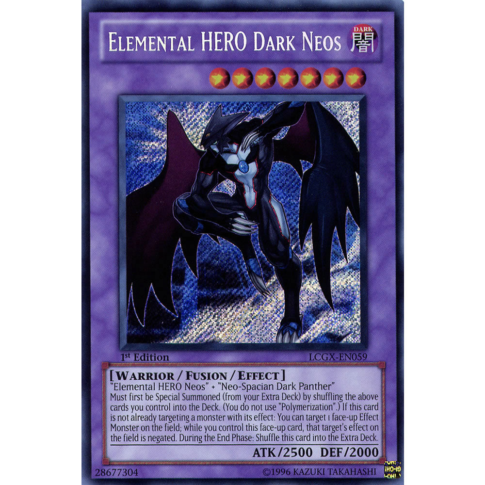 Elemental Hero Dark Neos LCGX-EN059 Yu-Gi-Oh! Card from the Legendary Collection 2: The Duel Academy Years Mega Pack Set