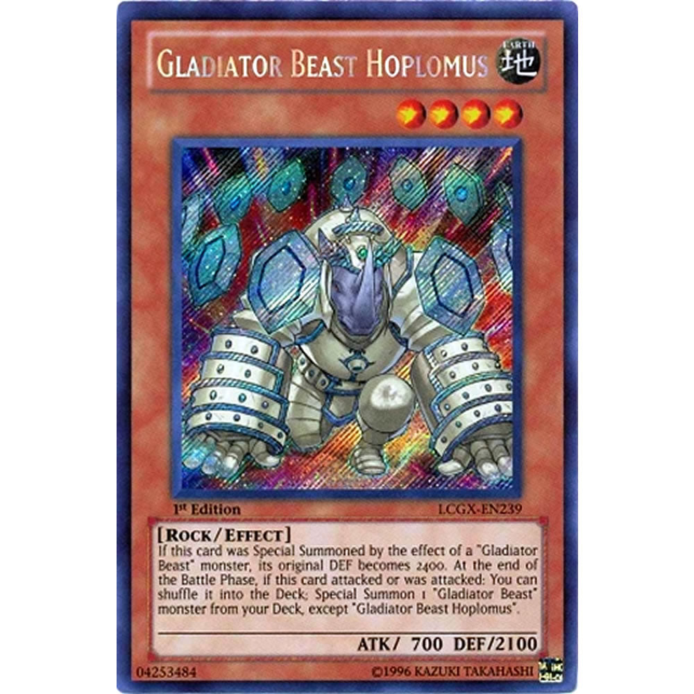 Gladiator Beast Hoplomus LCGX-EN239 Yu-Gi-Oh! Card from the Legendary Collection 2: The Duel Academy Years Mega Pack Set