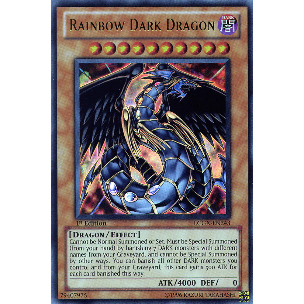 Rainbow Dark Dragon LCGX-EN243 Yu-Gi-Oh! Card from the Legendary Collection 2: The Duel Academy Years Mega Pack Set