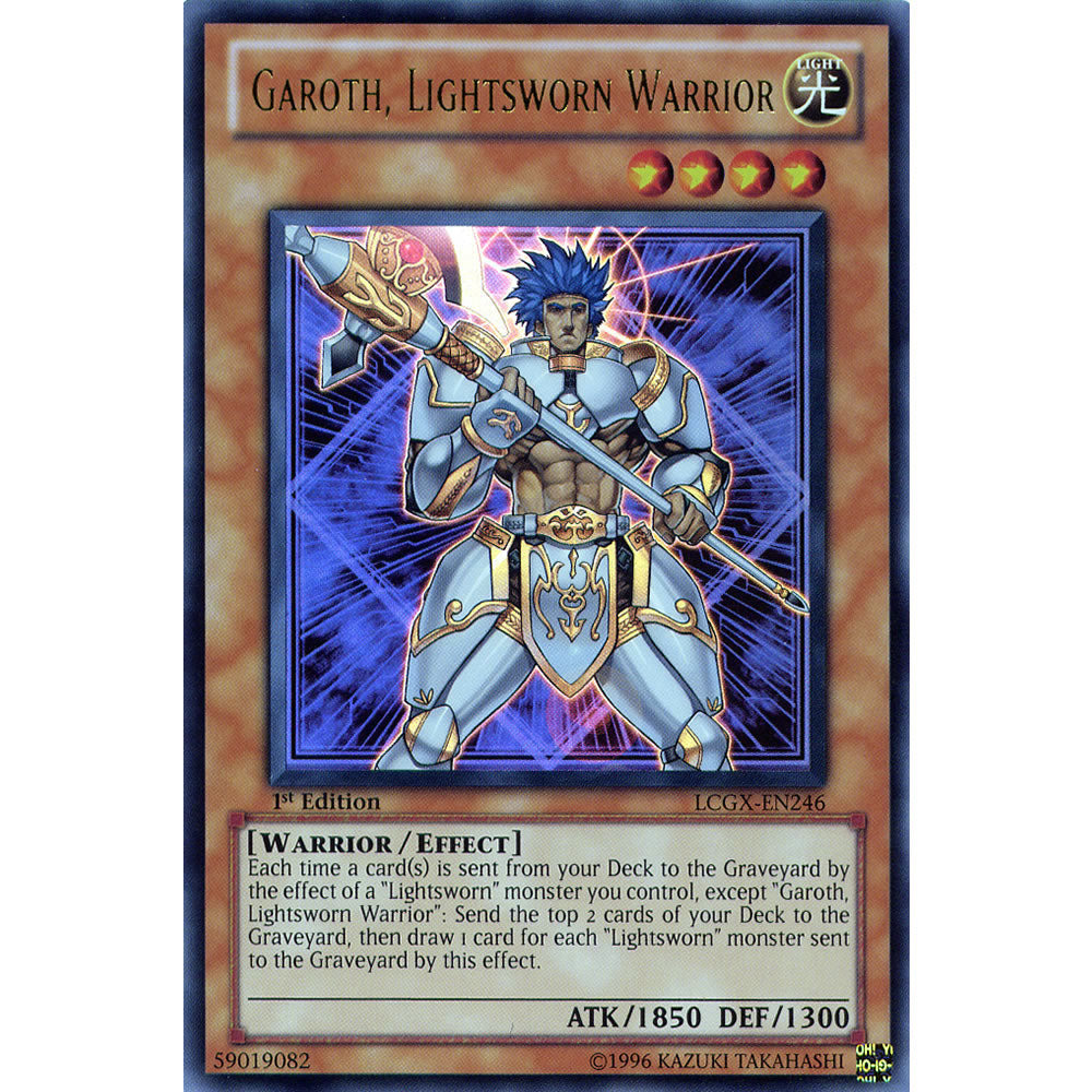 Garoth, Lightsworn Warrior LCGX-EN246 Yu-Gi-Oh! Card from the Legendary Collection 2: The Duel Academy Years Mega Pack Set