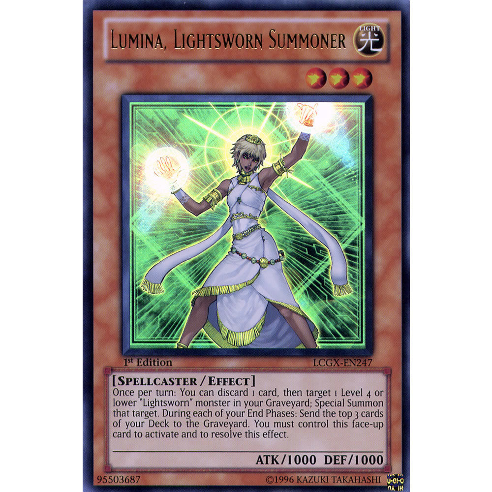 Lumina, Lightsworn Summoner LCGX-EN247 Yu-Gi-Oh! Card from the Legendary Collection 2: The Duel Academy Years Mega Pack Set