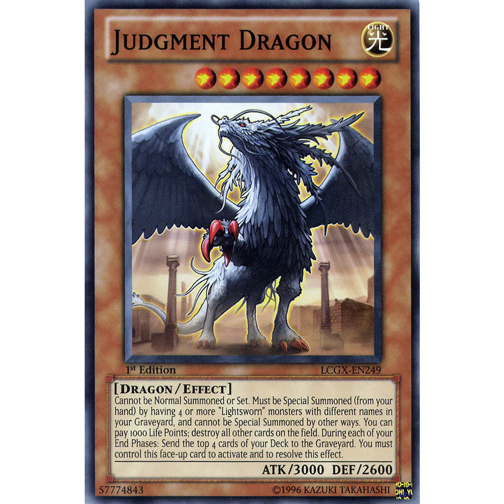 Judgement Dragon LCGX-EN249 Yu-Gi-Oh! Card from the Legendary Collection 2: The Duel Academy Years Mega Pack Set