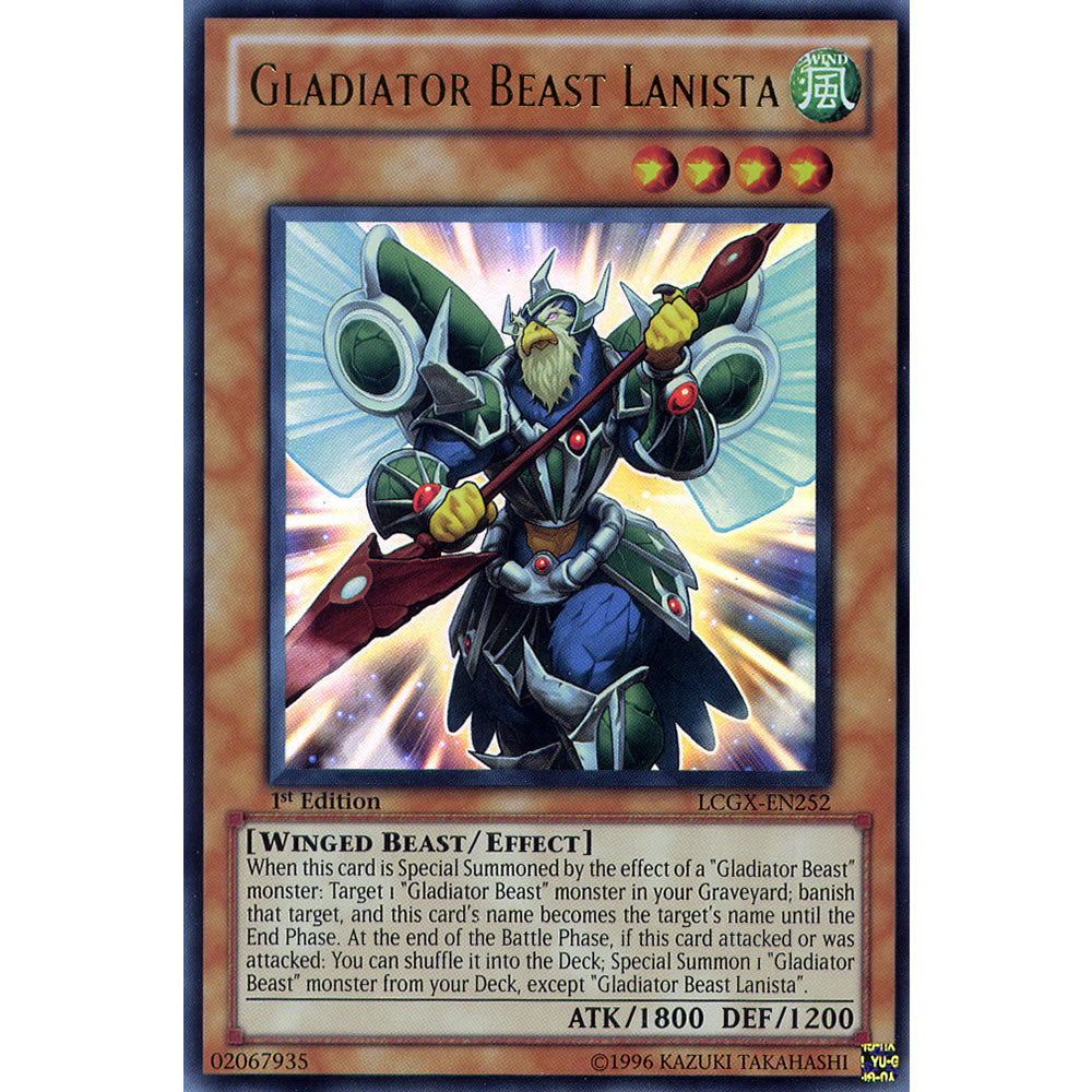 Gladiator Beast Lanista LCGX-EN252 Yu-Gi-Oh! Card from the Legendary Collection 2: The Duel Academy Years Mega Pack Set