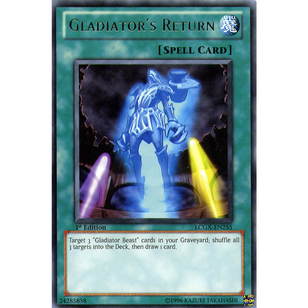 Gladiator's Return LCGX-EN255 Yu-Gi-Oh! Card from the Legendary Collection 2: The Duel Academy Years Mega Pack Set