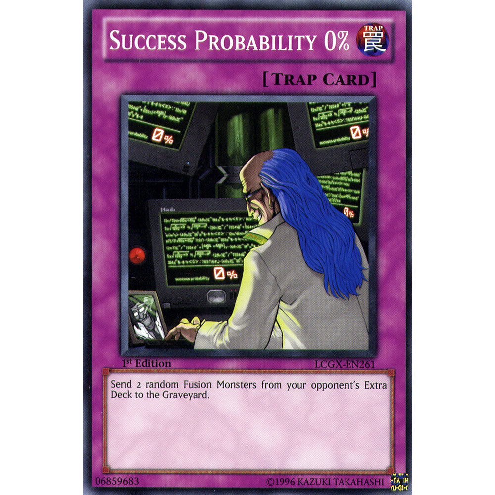 Success Probability 0% LCGX-EN261 Yu-Gi-Oh! Card from the Legendary Collection 2: The Duel Academy Years Mega Pack Set