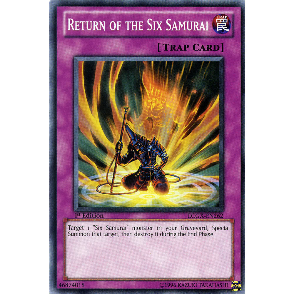 Return of the Six Samurai LCGX-EN262 Yu-Gi-Oh! Card from the Legendary Collection 2: The Duel Academy Years Mega Pack Set